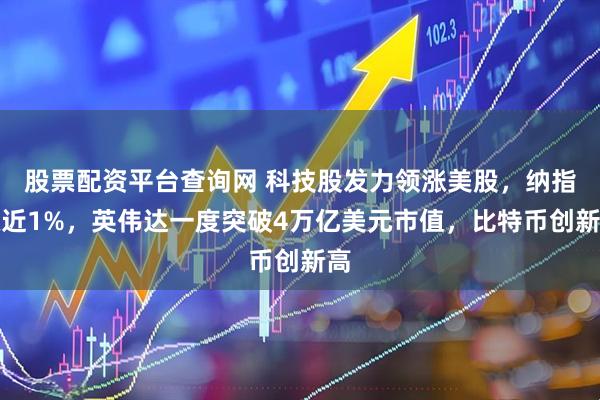 股票配资平台查询网 科技股发力领涨美股，纳指涨近1%，英伟达一度突破4万亿美元市值，比特币创新高